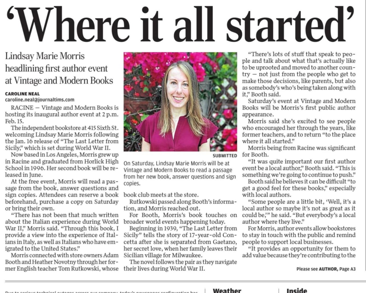 Journal Times article